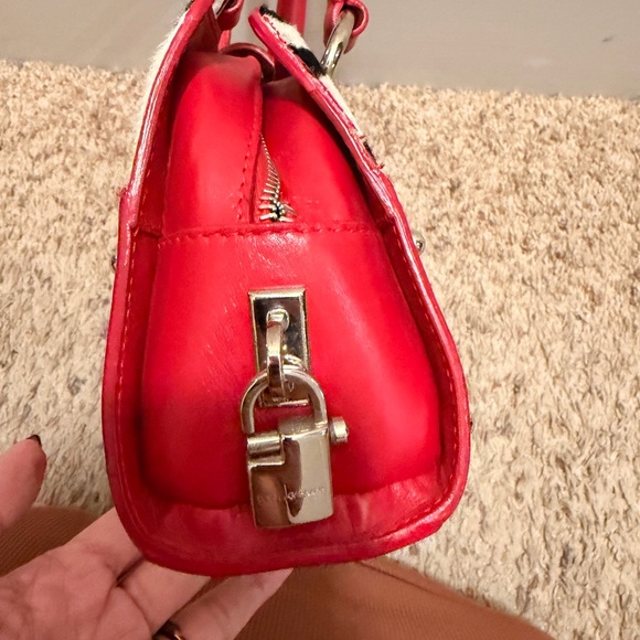 Y2K Dolce & Gabbana Red & Black Zebra pony hair Print Handbag - Picture 7 of 12